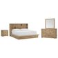 Riva Ridge Modern Loft 4-Piece King Platform Bedroom Set in Khaki, , large