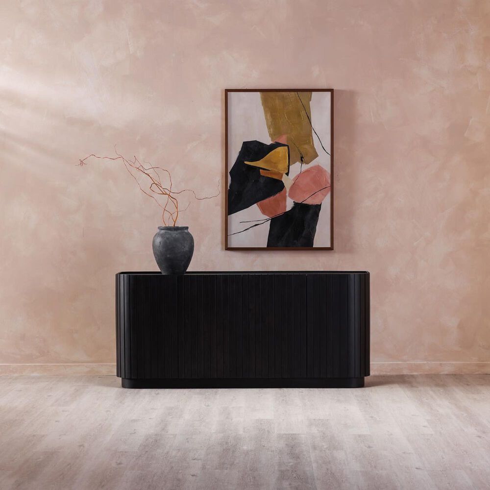 Moe&#39;s Home Collection Povera 4-Door Sideboard in Black, , large