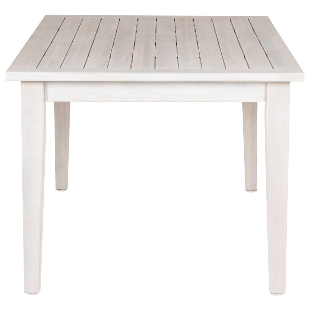 Linon Home Decor Teagon 64" Outdoor Dining Table in White, , large