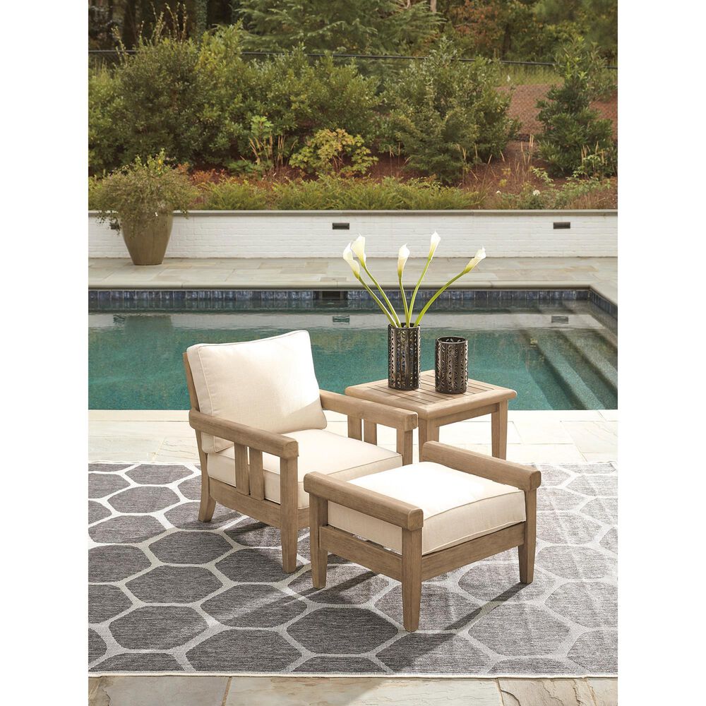 Ashley Gerianne Square End Table in Grayish Brown, , large