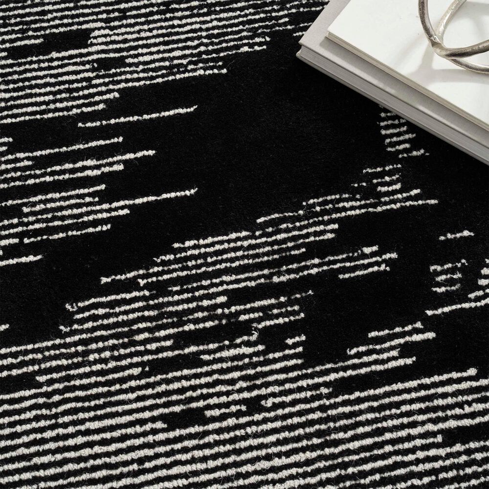 Nourison Ma30 Star 4&#39; x 6&#39; Black and Ivory Area Rug, , large