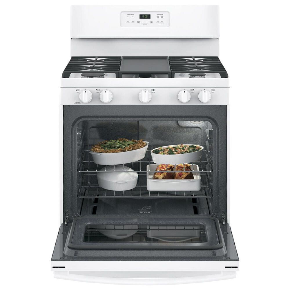 GE Appliances 5.0 Cu. Ft. Freestanding Gas Range in White, , large