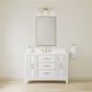 37B Fenwick 48" Single Bathroom Vanity in Bright White with Glossy White Composite Stone Top and Backsplash, , large