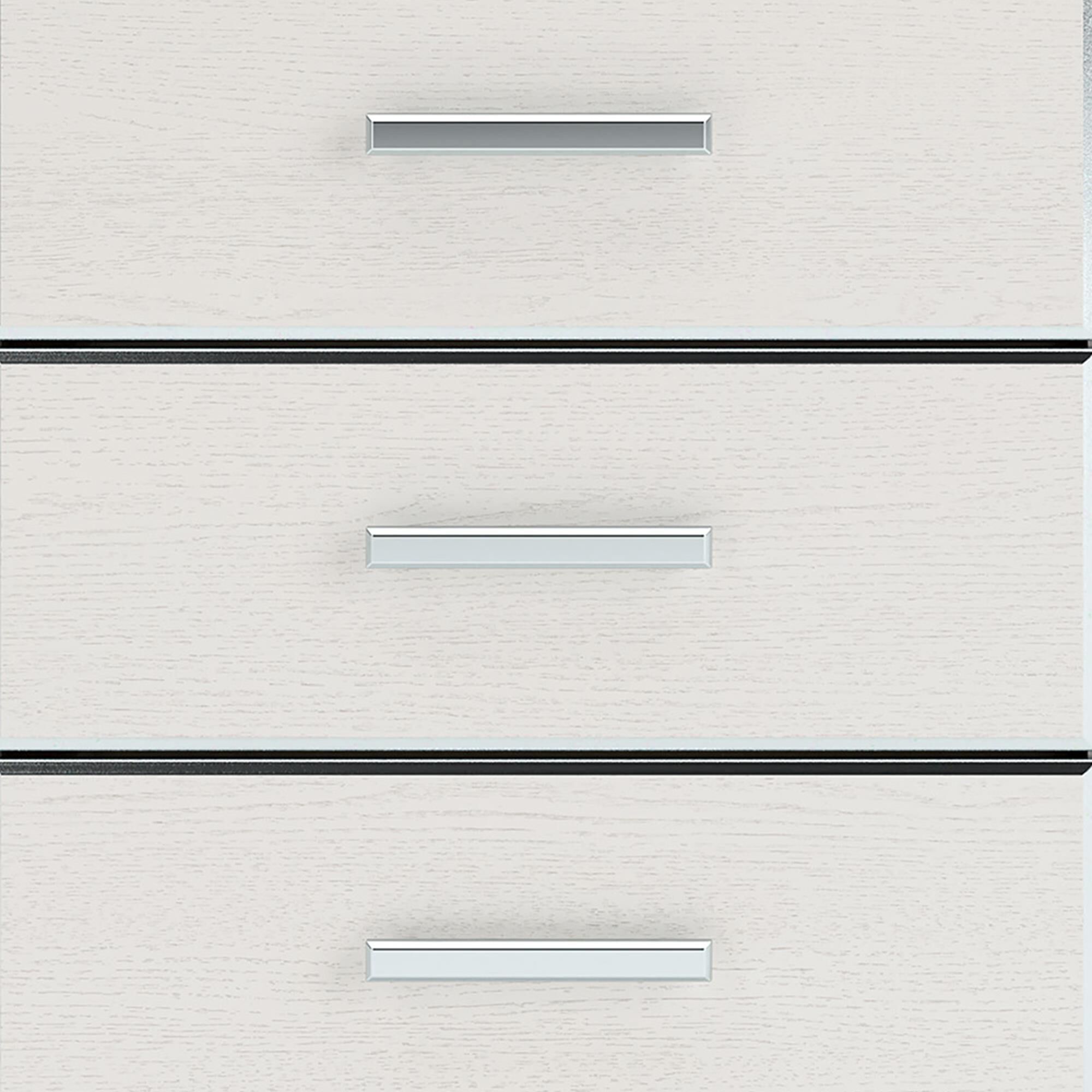 Ashley Zuraleus 6-Drawer Dresser Only in Matte White and Chrome