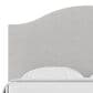 Viceray Collections Emily King Upholstered Panel Bed with Arched Headboard in Grey Stripe, , large
