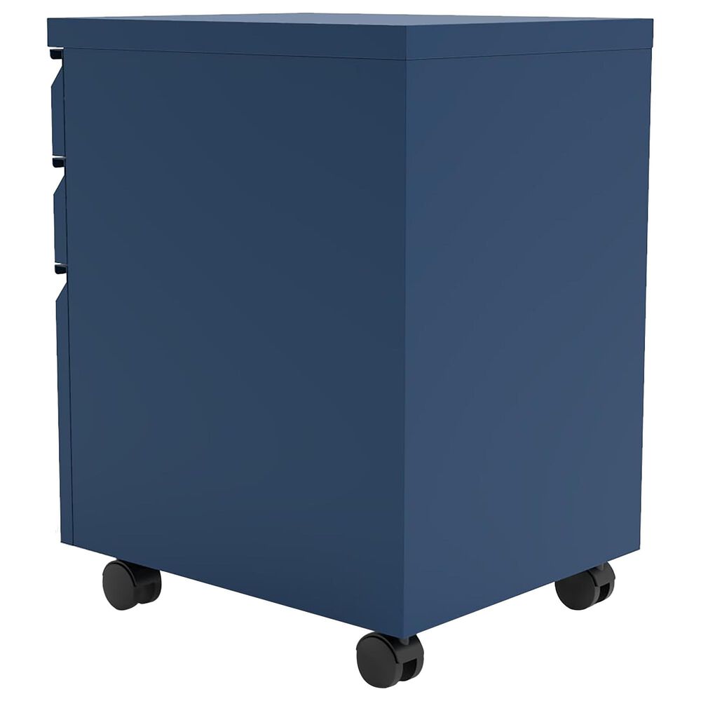 Furniture of America Crenshaw File Cabinet in Navy Blue, , large