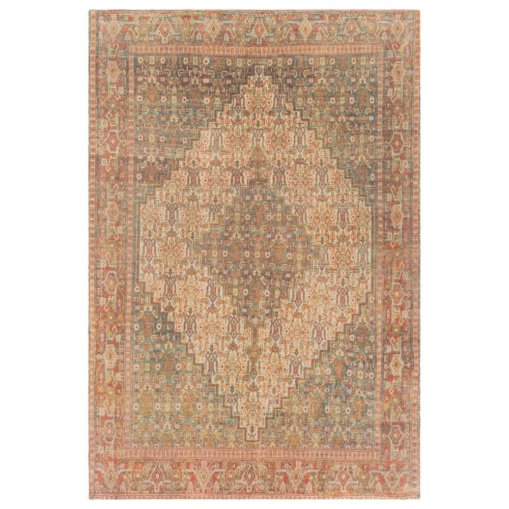Surya Unique UNQ-2310 2'6" x 4' Orange, Charcoal and Lime Area Rug, , large