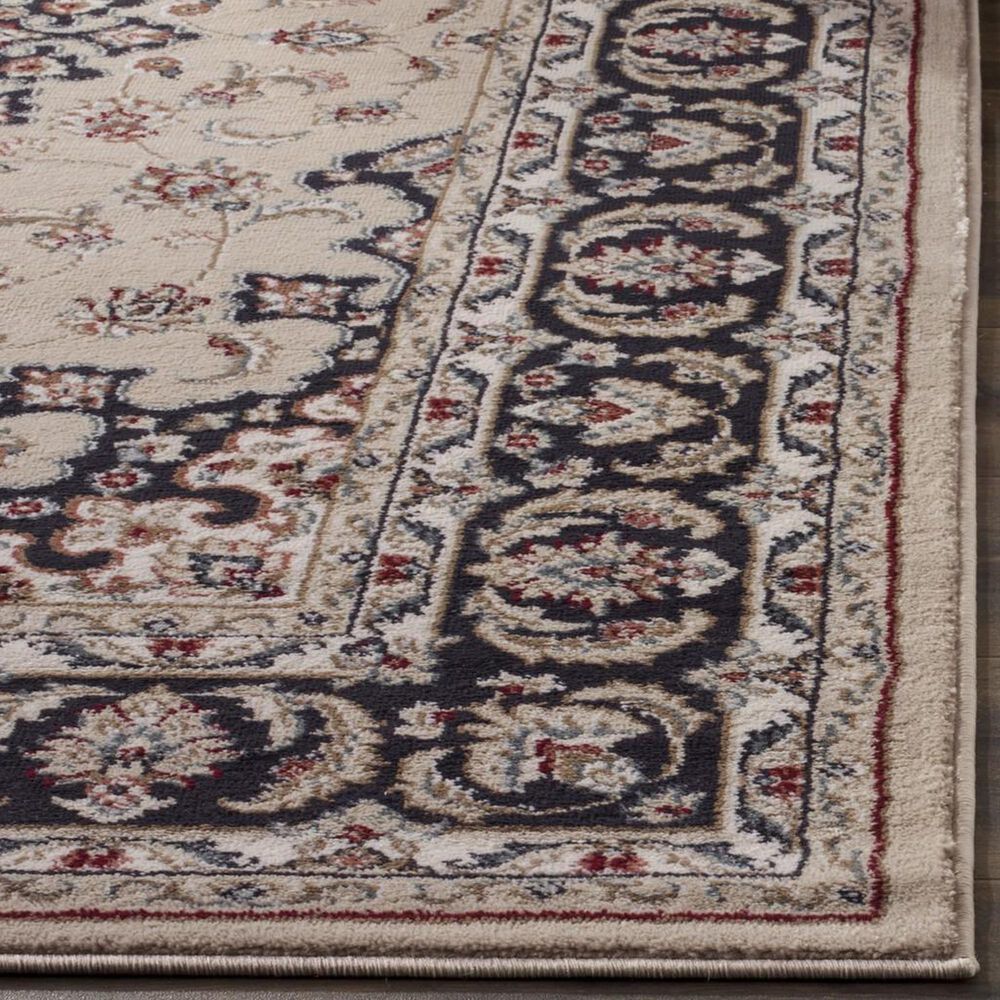 Safavieh Lyndhurst 2&#39;3&quot; x 12&#39; Cream and Anthracite Runner, , large