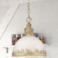 Golden Lighting Alison 1-Light Medium Pendant with Antique Ivory Shade in Vintage Gold, , large
