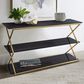 Blue River Westlake Console Table in Brushed Gold, , large