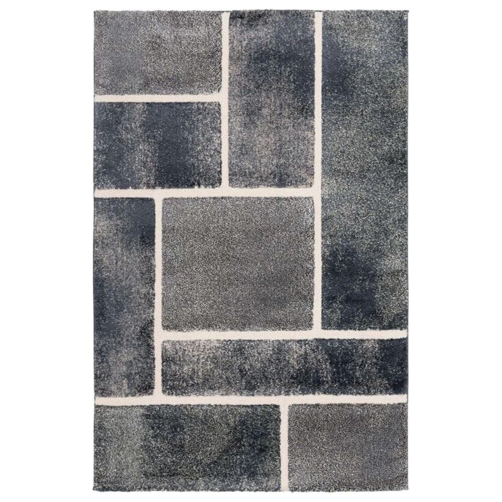 Central Oriental Stonington Demi 7"10" x 9"10" Denim and Zinc Area Rug, , large