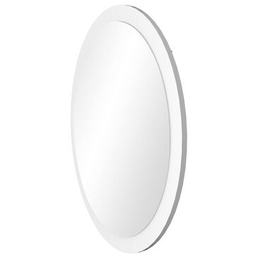 RST Brands Svedin 32" Round Mirror in White, , large