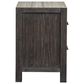 Nicolette Home Plum Creek Queen Upholstered Panel Bed with Two Nightstands in Ravenwood Black, , large