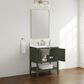 37B Ravello 30" Single Bathroom Vanity Cabinet in Deep Olive Green with Marble Top and Backsplash, , large
