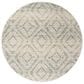 Safavieh Adirondack ADR131T-6R 6" Round Ivory and Light Blue Area Rug, , large