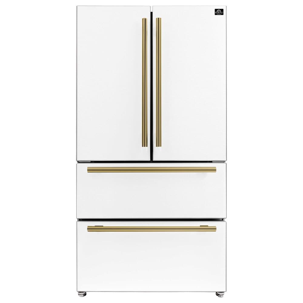 Forno Moena 19.2 Cu. Ft. French Door Refrigerator in White, , large