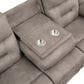 Steve Silver Abilene Manual Reclining Sofa with Drop-Down Console in Tan, , large