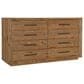 Hooker Furniture Big Sky 8-Drawer Dresser and Mirror in Vintage Natural and Furrowed Bark, , large