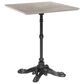Zuo Modern Alfresco 24" Square Dining Table in Black and Gray - Table Only, , large
