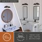 Vaxcel Belmont 2-Light Bathroom Vanity in Matte Black and Satin Brass, , large