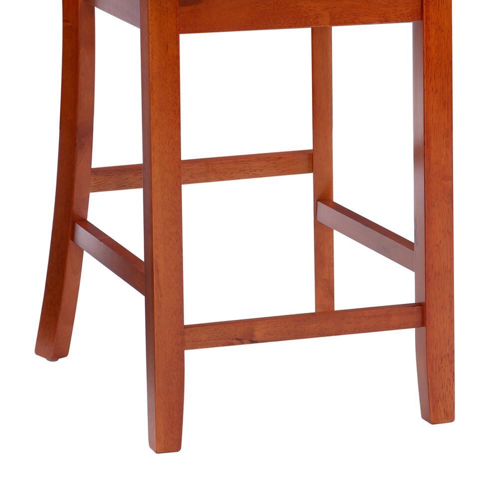 Linon Home Decor Torino Craftsman Counter Stool in Dark Cherry, , large