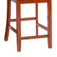 Linon Home Decor Torino Craftsman Counter Stool in Dark Cherry, , large