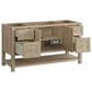 James Martin Vanities Breckenridge 60" Single Bathroom Vanity in Whitewashed Oak with 3 cm Carrara White Marble Top and Rectangular Sink, , large