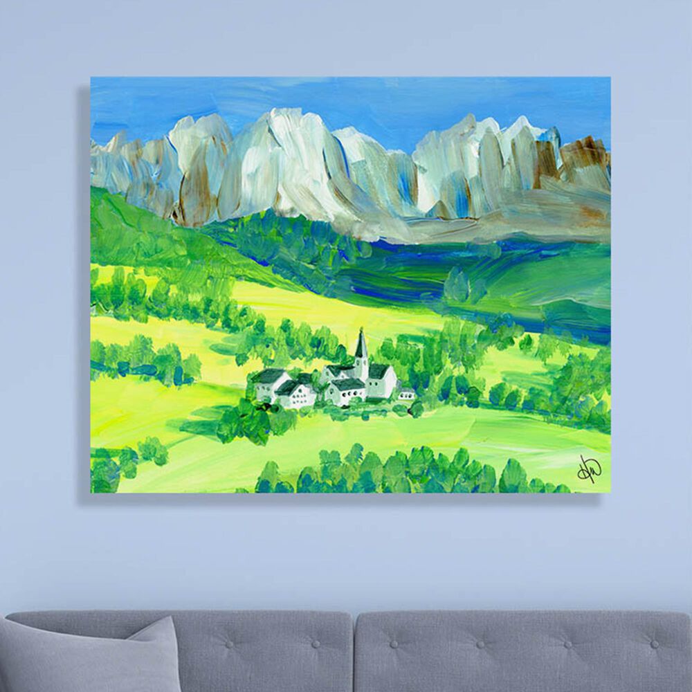 Kathy Ireland Home "Swiss Alps" 24" x 36" Canvas Wall Art Print, , large