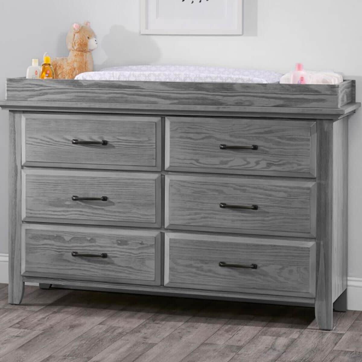 Oxford Baby Willowbrook Changing Topper in Graphite Gray