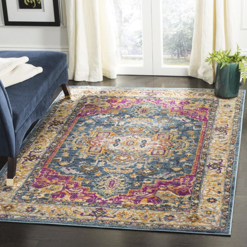 Safavieh Madison MAD202M-4 4&#39; x 6&#39; Blue Area Rug, , large