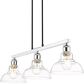 Golden Lighting Carver 3-Light Semi-Flush in Chrome, , large