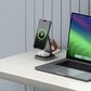 Satechi 3-in-1 Foldable Qi2 Wireless Charging Stand in Space Gray, , large