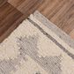 RIZZY Nova 9" x 12" Southwestern Silver and Ivory Area Rug, , large