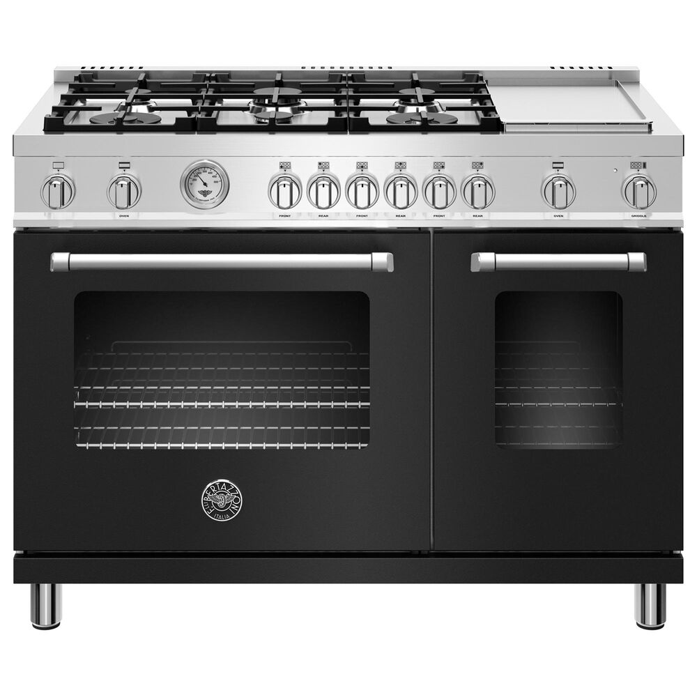 Bertazzoni 48" Master Gas Range in Matt Black, , large