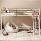 Furniture of America Haven Twin Loft Bed in White and Gold, , large