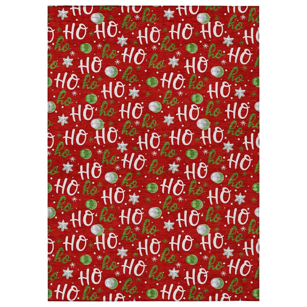Dalyn Rug Company Wonderland WN18 3" x 5" Red Indoor/Outdoor Area Rug, , large