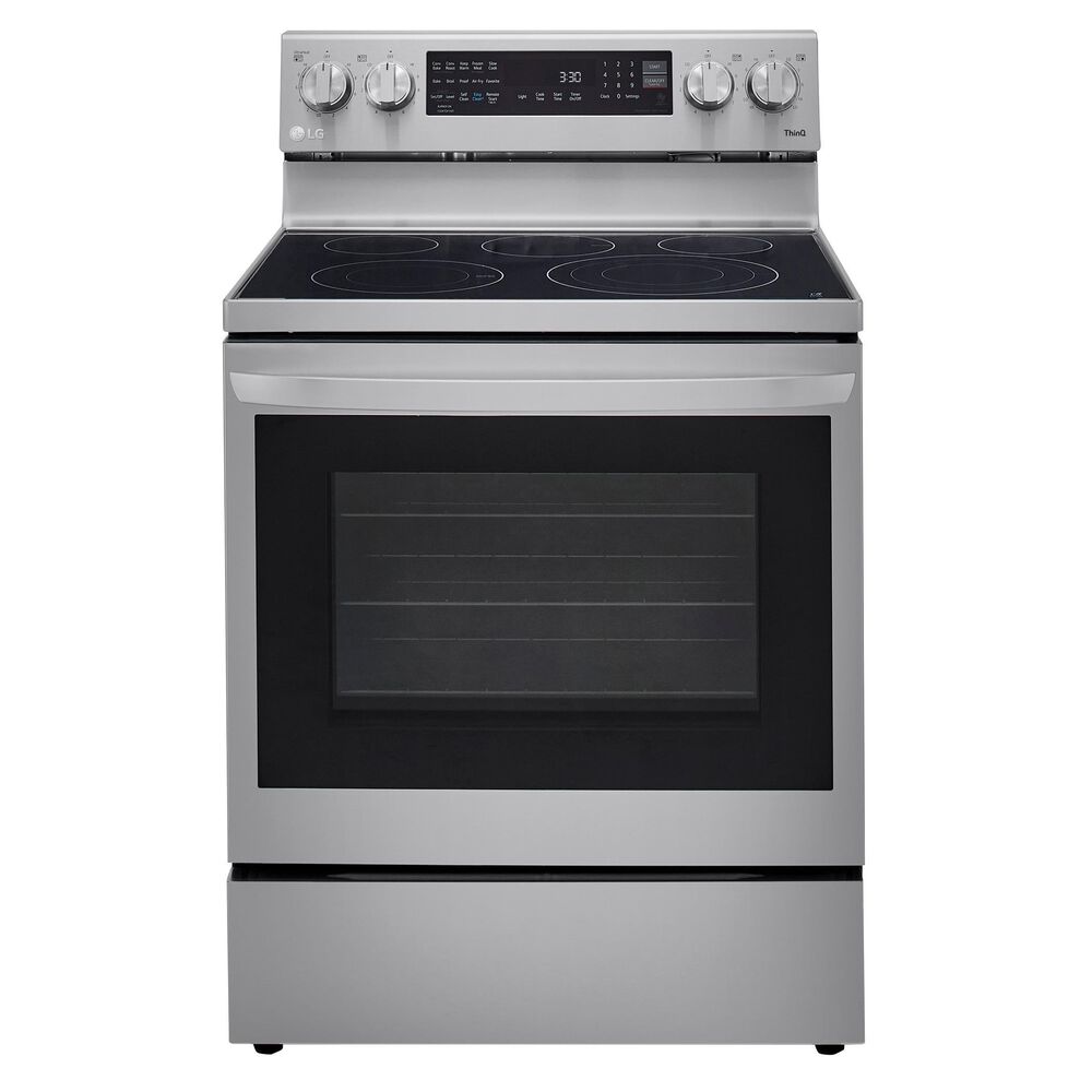 LG 6.3 Cu. Ft. Smart Wi-Fi Enabled True Convection InstaView Electric Range with Air Fry in Stainless Steel, , large