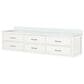Lexora Home Castor 80" Double Bathroom Vanity in White with 2 cm White Cultured Marble Top and Rectangular Sinks, , large