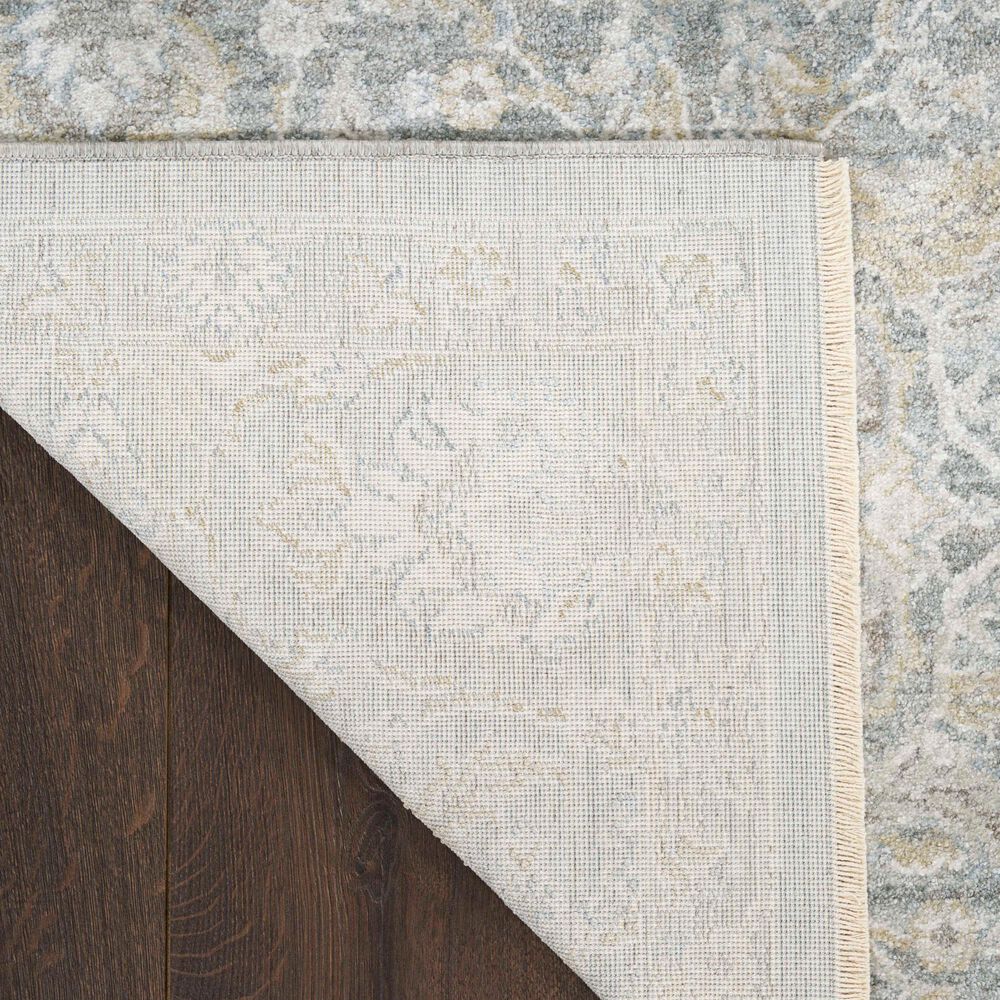 Nourison Envy Classic Blue and Silver 5'3" x 7'10" Area Rug, , large