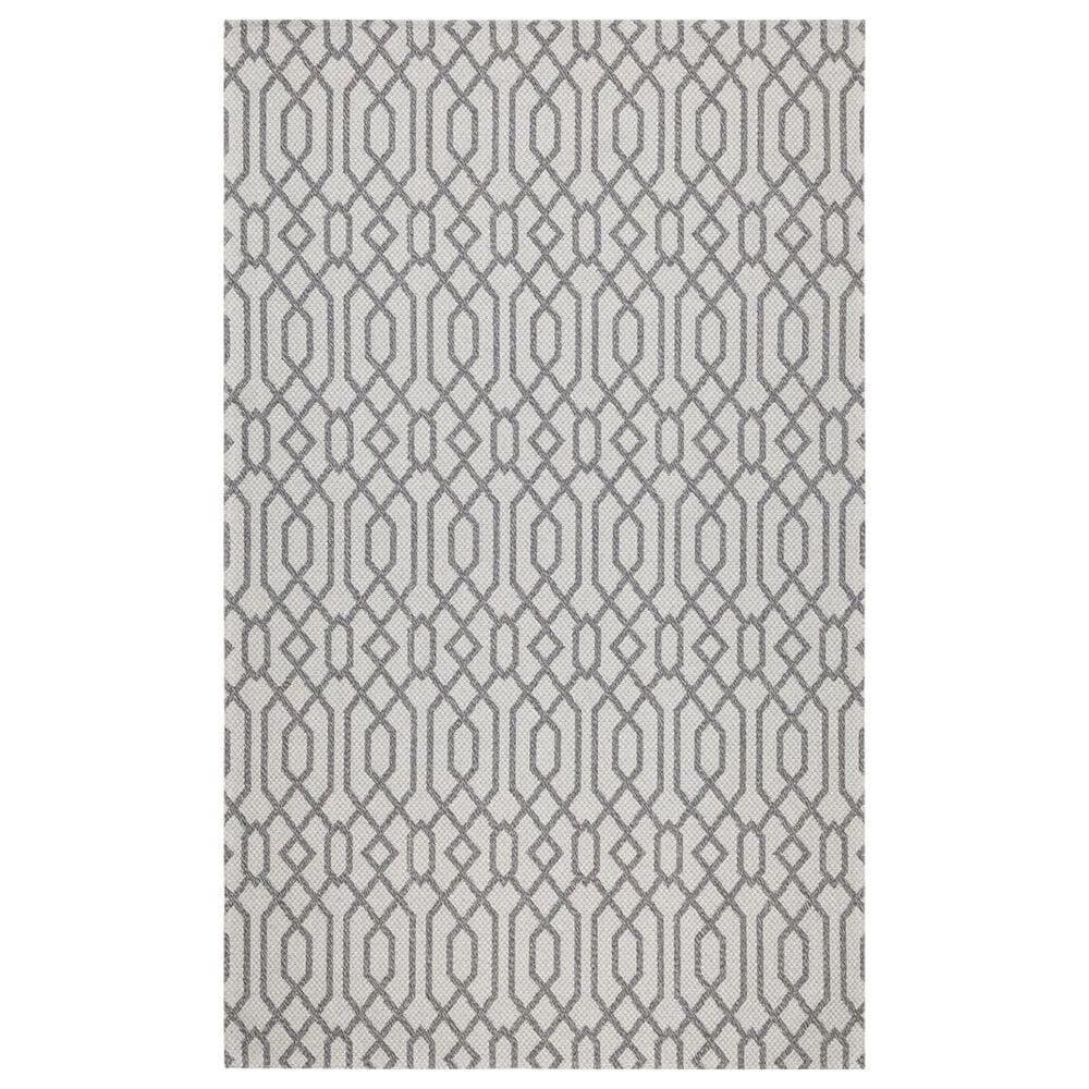 Safavieh Martha Stewart Cotton 6"7" x 9" Silver and Grey Area Rug, , large