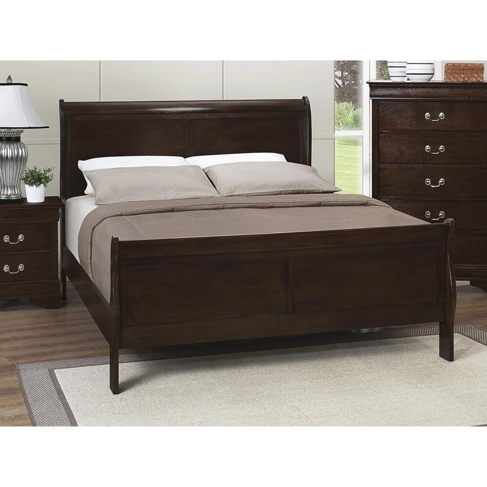 Pacific Landing Louis Philippe Full Bed in Rich Cappuccino, , large
