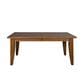 Belle Furnishings Treasures Rectangular Leg Table with 2-18" Leaves in Rustic Oak - Table Only, , large
