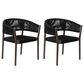 Blue River Doris Patio Dining Chair in Dark Eucalyptus and Black (Set of 2), , large