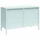DHP Luna Wide 2-Door Accent Cabinet with Fluted Glass in Sky Blue, , large