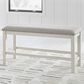 Ashley Robbinsdale 49" Counter Height Bench in Antique White, , large