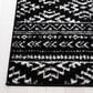 Safavieh Tulum 6" x 9" Black and Ivory Area Rug, , large