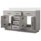 Lexora Home Abbey 60" Double Bathroom Vanity in White Oak with 2 cm White Quartz Top and Rectangular Sinks, , large