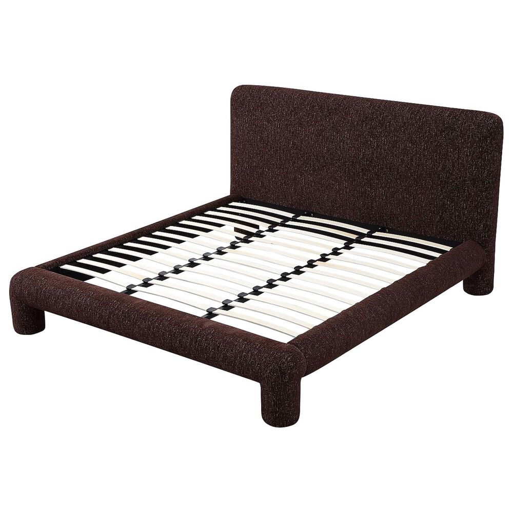 37B Anansi Mocoa Queen Upholstered Platform Bedframe in Mongoose, , large