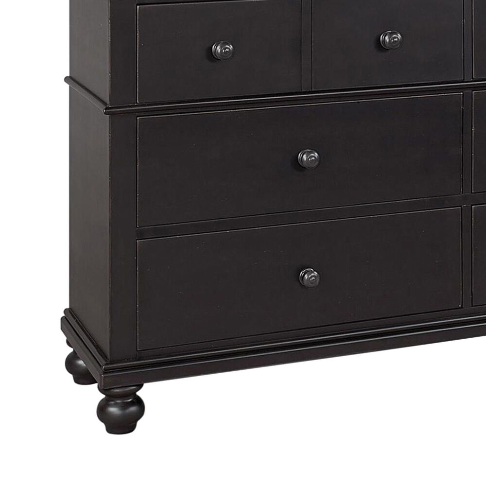 Riva Ridge Oxford 6-Drawer Dresser in Black, , large
