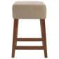 Valor Living Roscoe 26" Backless Counter Stool with Taupe Upholstery in Cherry, , large